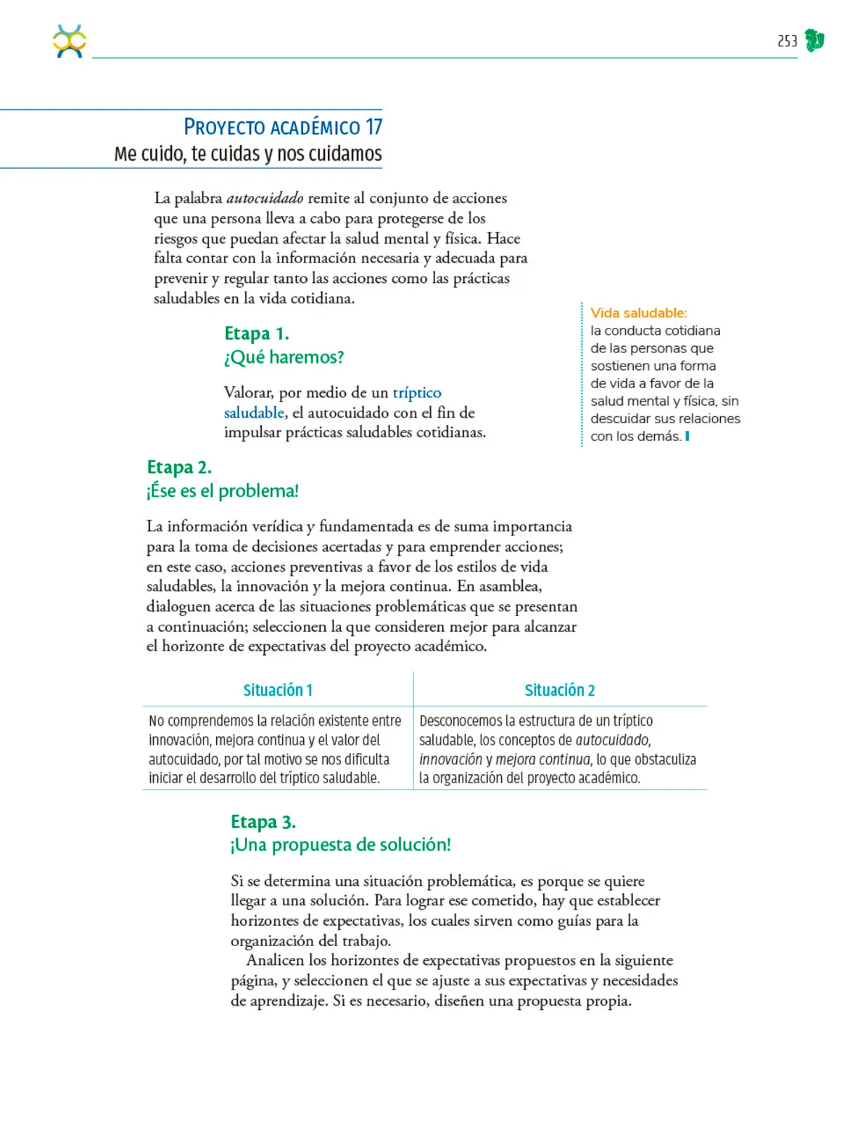 Miniatura página 254 de Colección Nanahuatzin. Nuestro libro de Proyectos.  Tomo III.  Libro de Educación Telesecundaria Grado 3°  Ciclo Escolar 2025 - 2026