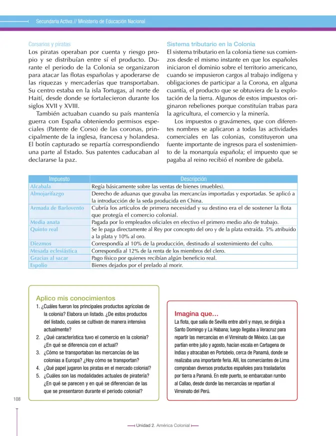 Página 108 de Ciencias Sociales 8° · Secundaria Activa