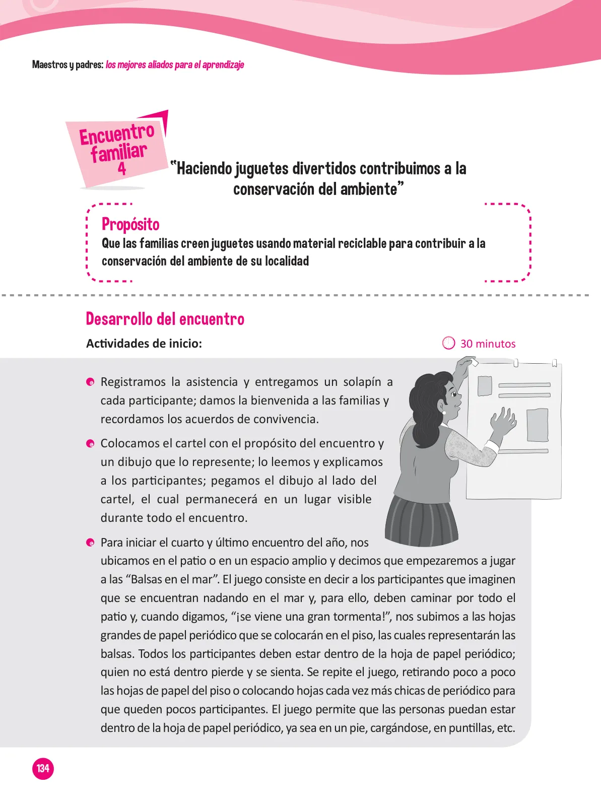Página 136 de Guía para el trabajo docente con las familias del ciclo III de Primaria · 2016
