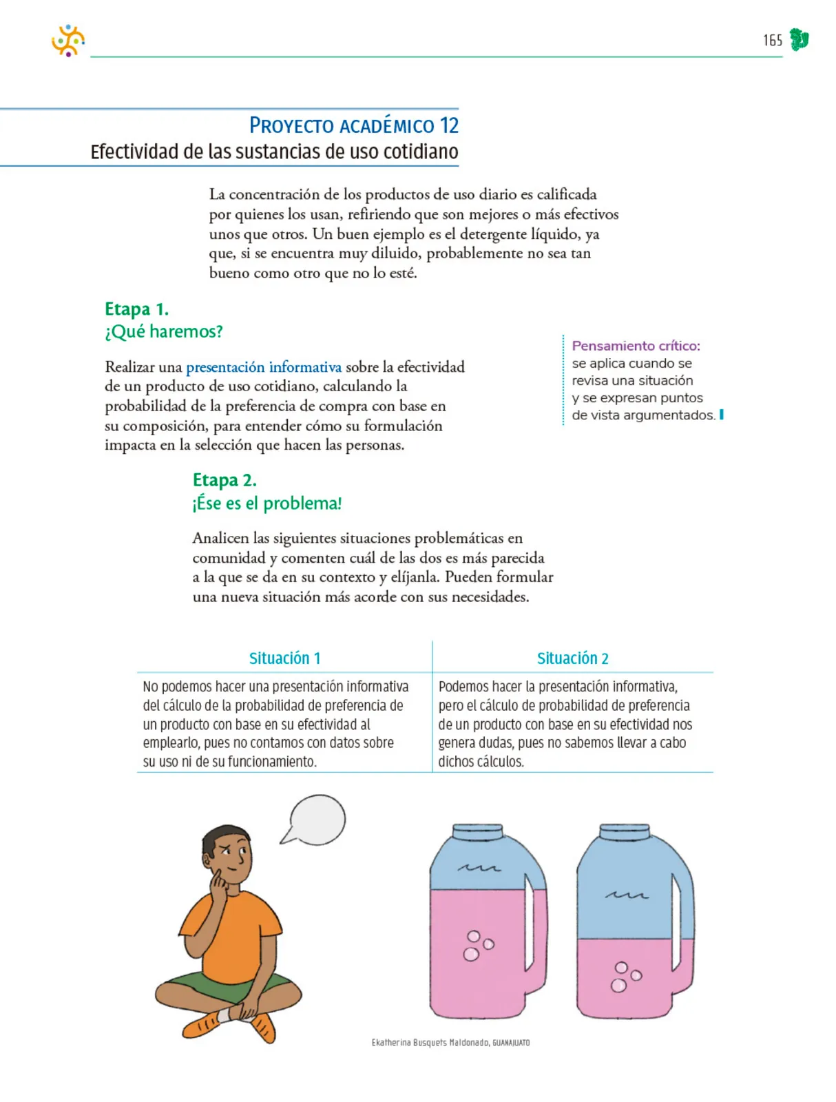 Página 166 de Colección Nanahuatzin. Nuestro libro de Proyectos. Tomo I. Libro de Educación Telesecundaria Grado 3° Ciclo Escolar 2025 - 2026
