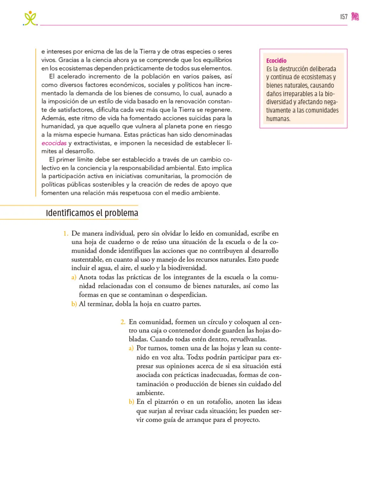 Miniatura página 158 de Colección Sk´asolil. Nuestro libro de proyectos.   Libro de Educación Secundaria Grado 2°  Ciclo Escolar 2025 - 2026