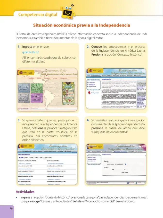 Página 78 de Estudios Sociales 6° · Egb 6 Estudios Sociales 2025 · 2025