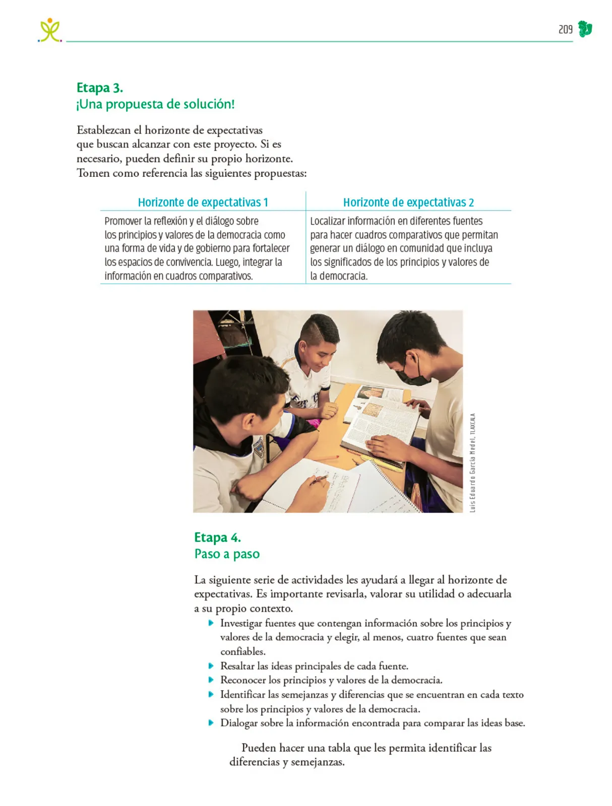 Miniatura página 210 de Colección Ximhai. Nuestro libro de Proyectos.  Tomo III.  Libro de Educación Telesecundaria Grado 1°  Ciclo Escolar 2025 - 2026