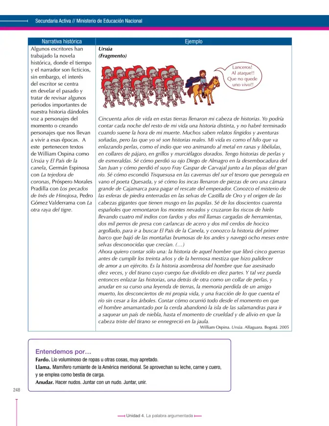 Página 248 de Lenguaje 8° · Secundaria Activa