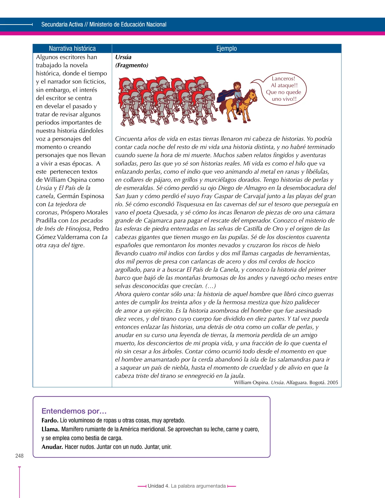 Miniatura página 248 de Lenguaje 8° · Secundaria Activa