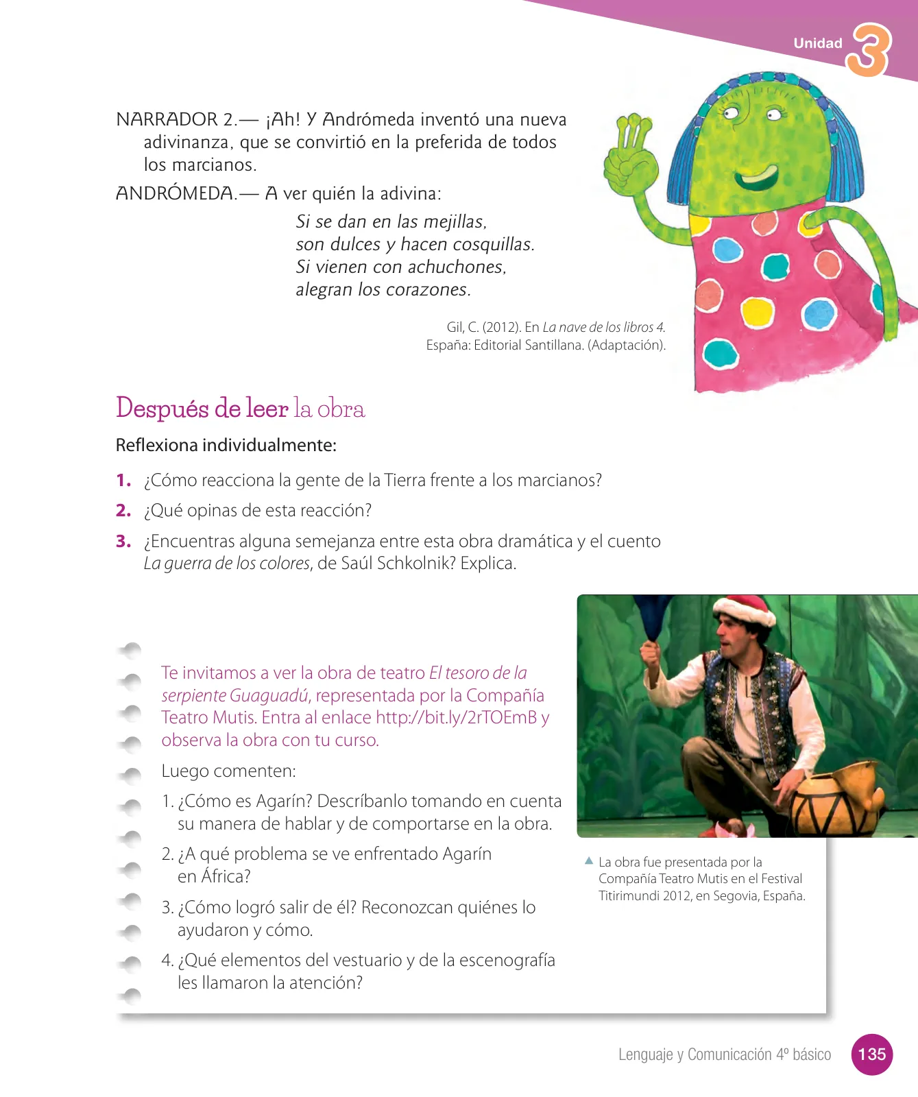 Miniatura página 137 de Lenguaje y Comunicación – Cuarto Básico | Texto del Estudiante MINEDUC – Descargar PDF · 2024