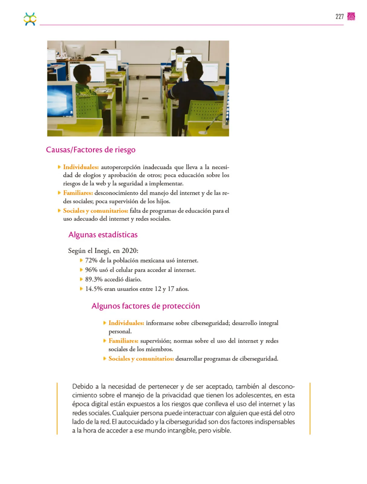 Página 228 de Colección Sk´asolil. De lo humano y lo comunitario.   Libro de Educación Secundaria Grado 2°  Ciclo Escolar 2025 - 2026