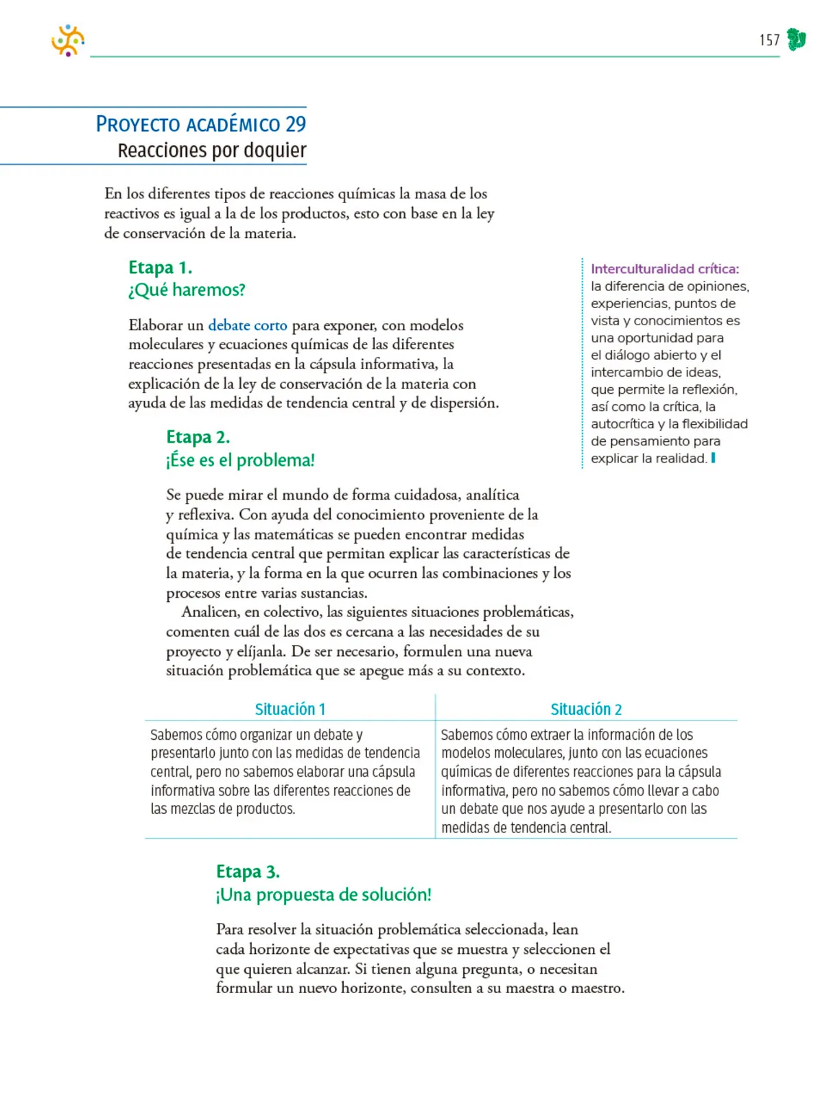 Miniatura página 158 de Colección Nanahuatzin. Nuestro libro de Proyectos.  Tomo II.  Libro de Educación Telesecundaria Grado 3°  Ciclo Escolar 2025 - 2026