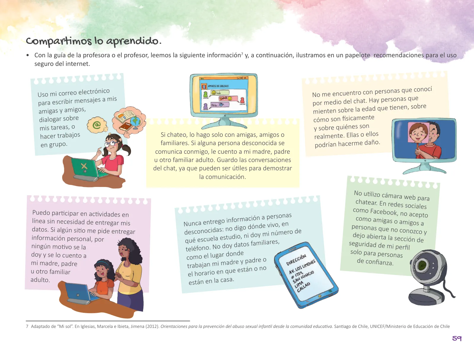 Página 61 de Cuadernillo de Tutoría Sexto Grado Educación Primaria 2019 · 2019