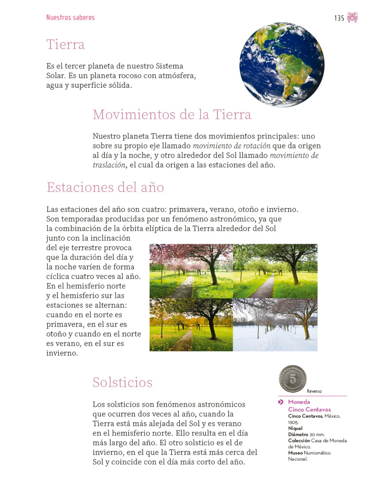 Página 136 de Nuestros saberes: Libro para alumnos, maestros y familia.   Libro de Educación Primaria Grado 4°  Ciclo Escolar 2025 - 2026