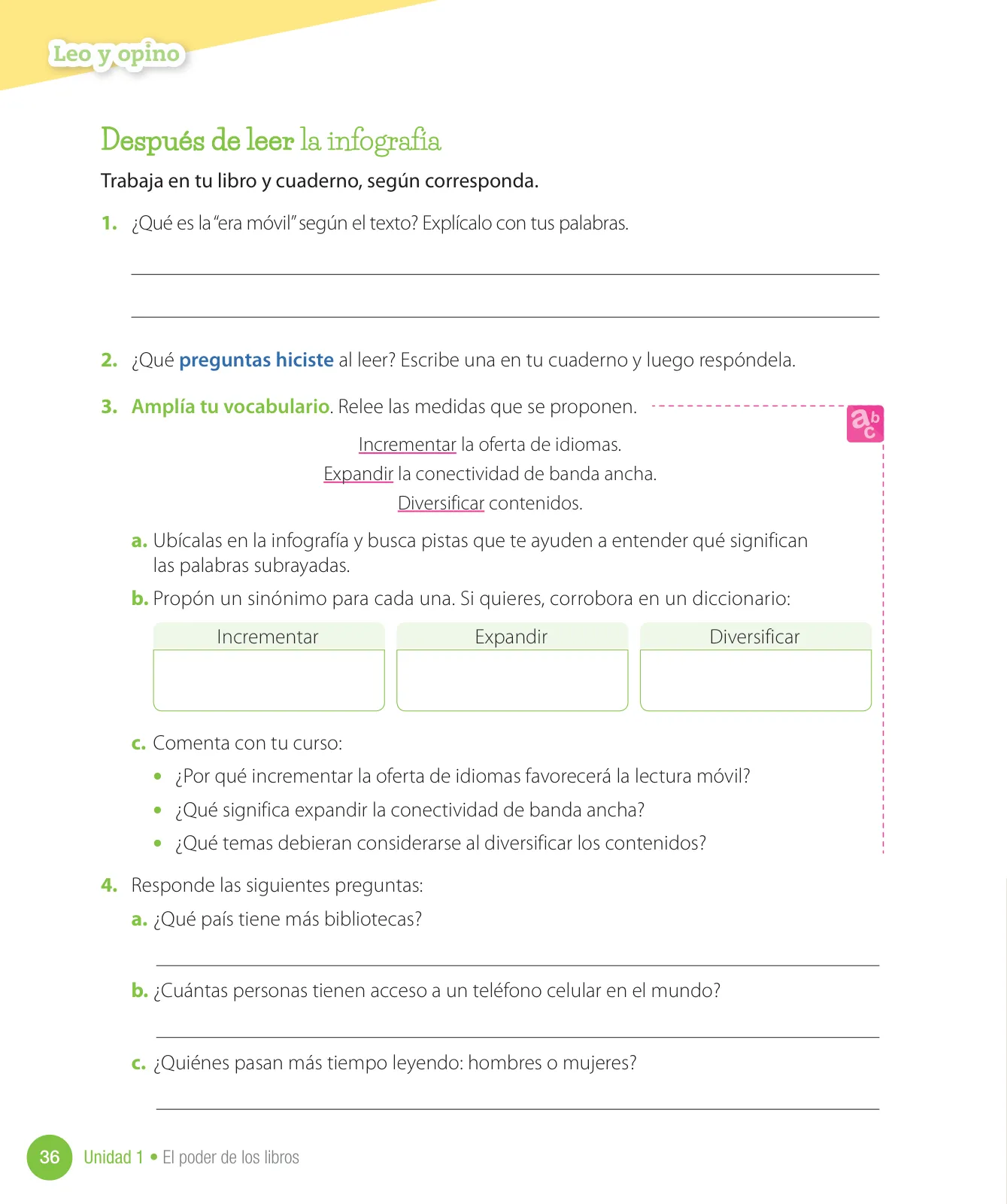 Página 38 de Lenguaje y Comunicación – Cuarto Básico | Texto del Estudiante MINEDUC – Descargar PDF · 2024