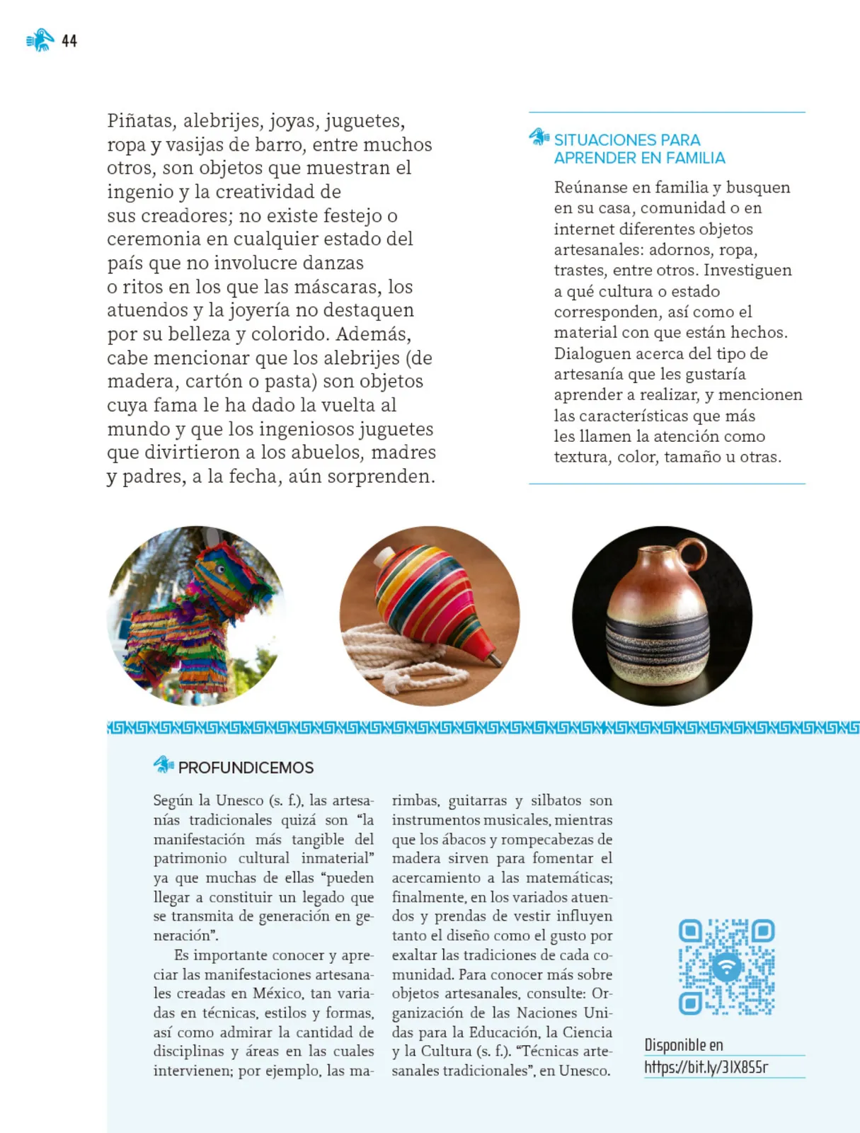 Página 45 de Nuestros saberes: Libro para alumnos, maestros y familia. Libro de Educación Primaria Grado 1° Ciclo Escolar 2025 - 2026