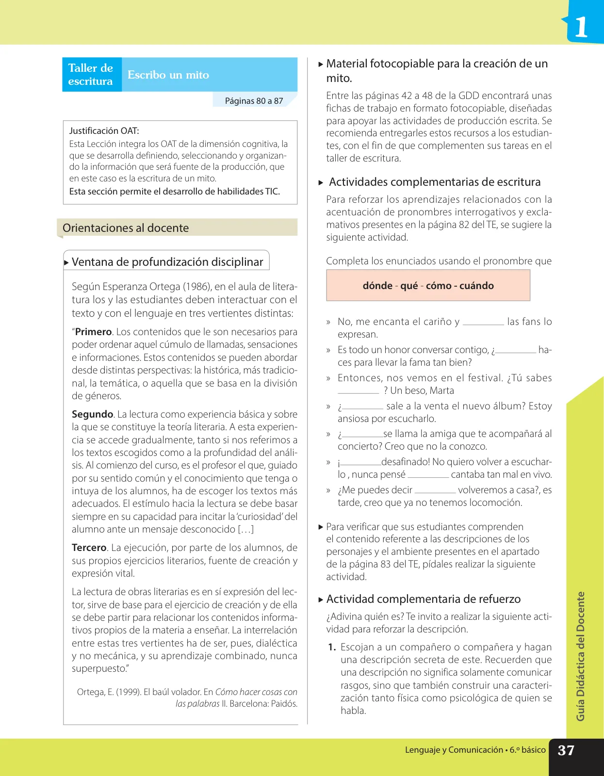 Página 48 de Lenguaje y Comunicación – Sexto Básico | Texto del Estudiante MINEDUC – Descargar PDF · 2024