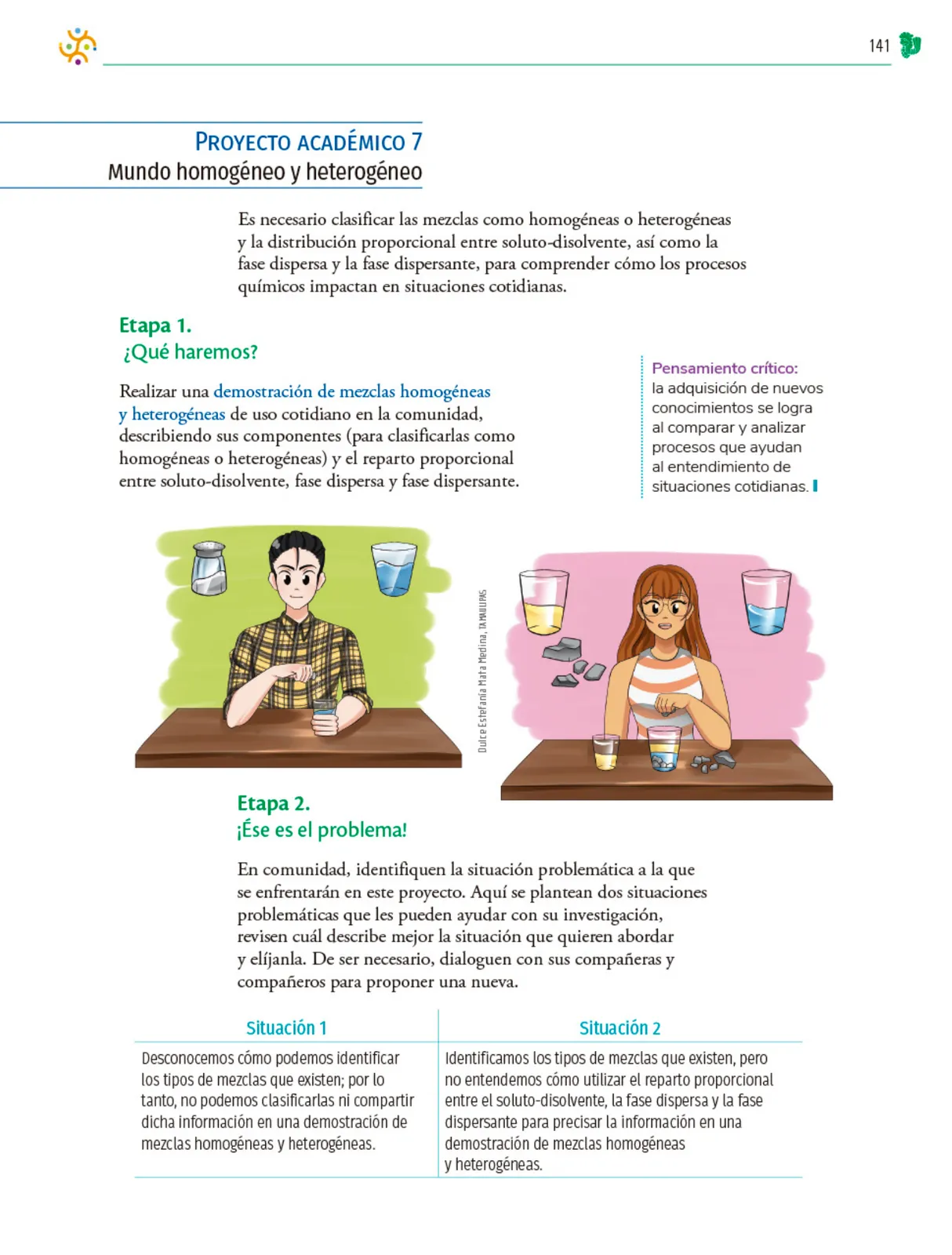 Página 142 de Colección Nanahuatzin. Nuestro libro de Proyectos. Tomo I. Libro de Educación Telesecundaria Grado 3° Ciclo Escolar 2025 - 2026