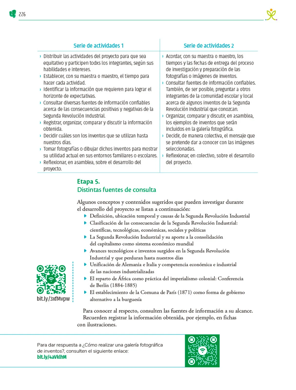 Miniatura página 227 de Colección Nanahuatzin. Nuestro libro de Proyectos.  Tomo II.  Libro de Educación Telesecundaria Grado 3°  Ciclo Escolar 2025 - 2026