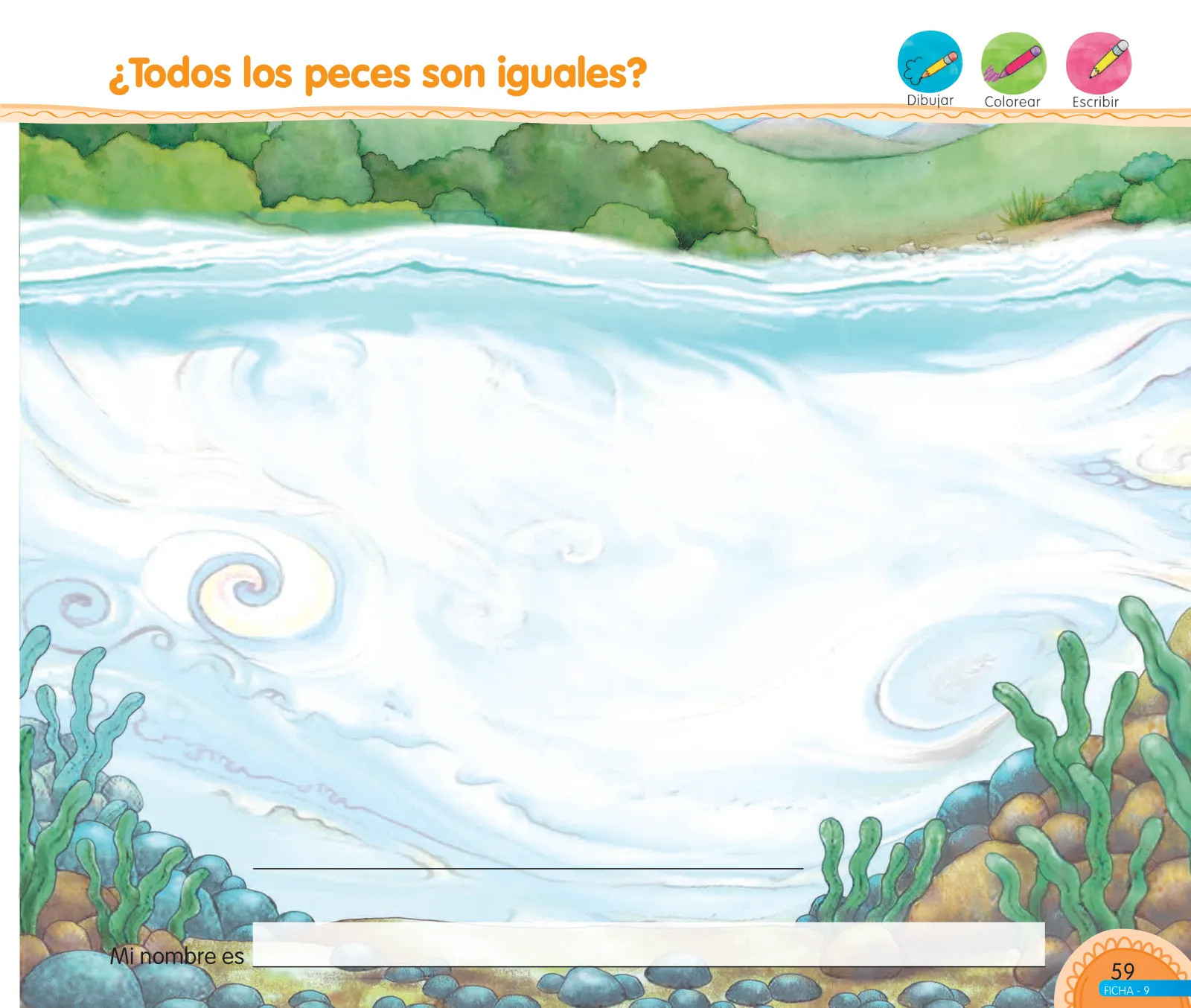 Página 61 de Aprendemos jugando : cuaderno de trabajo para niños y niñas de 4 años · 2017