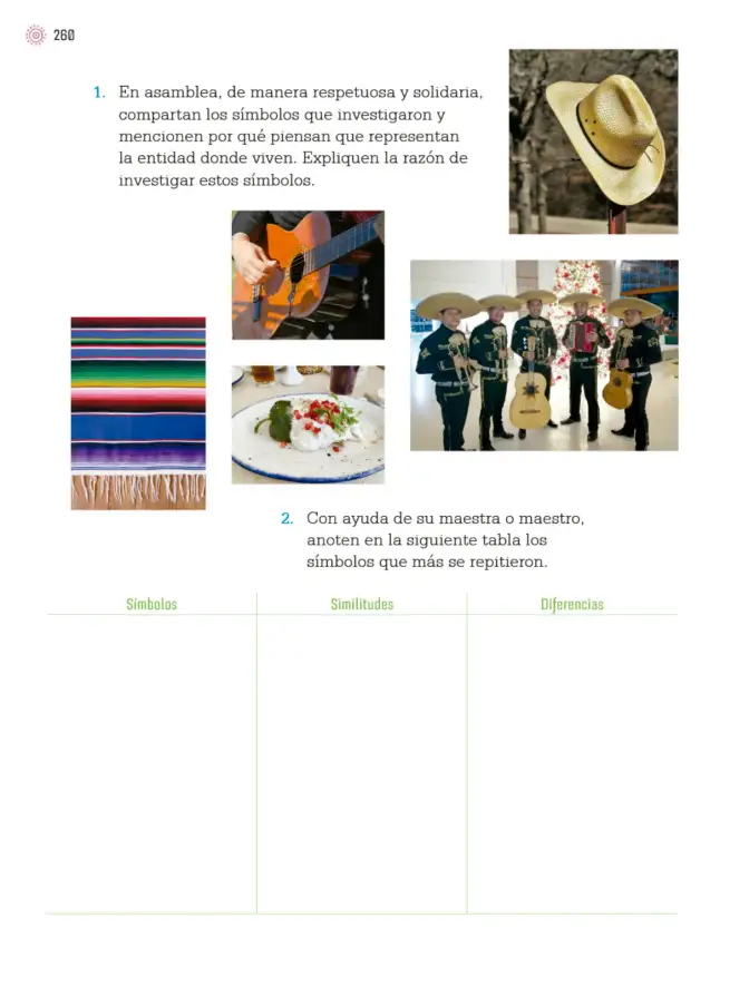 Página 263 de Proyectos de Aula. Libro de Educación Primaria Grado 4° Ciclo Escolar 2025 - 2026