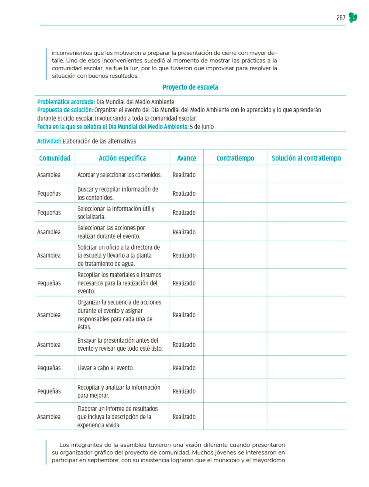 Miniatura página 268 de Colección Nanahuatzin. Nuestro libro de Proyectos.  Tomo III.  Libro de Educación Telesecundaria Grado 3°  Ciclo Escolar 2025 - 2026