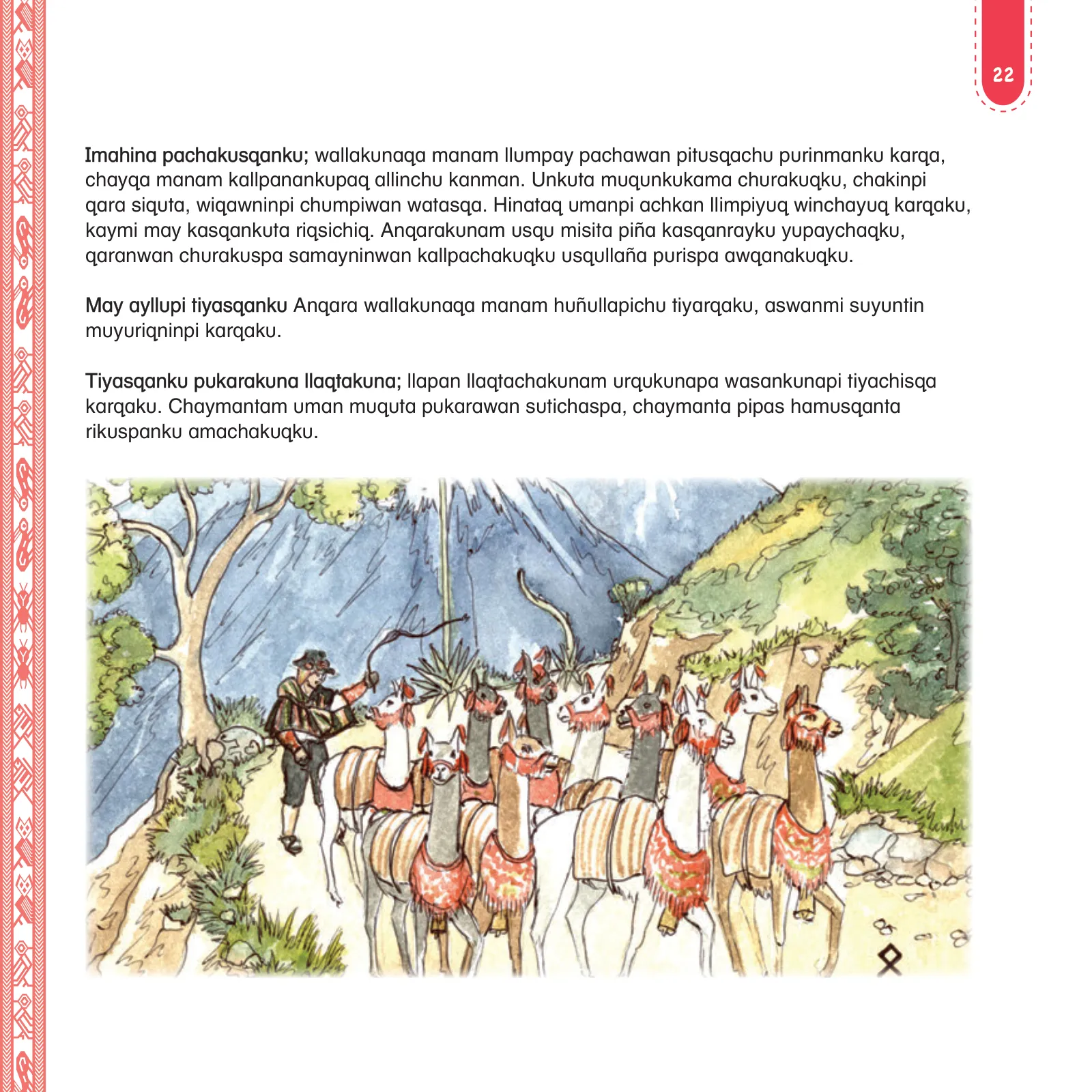 Página 24 de Anqarakunapa kawsakuyninmanta. Literatura 2 - 4° Primaria - Quechua chanka · 2023