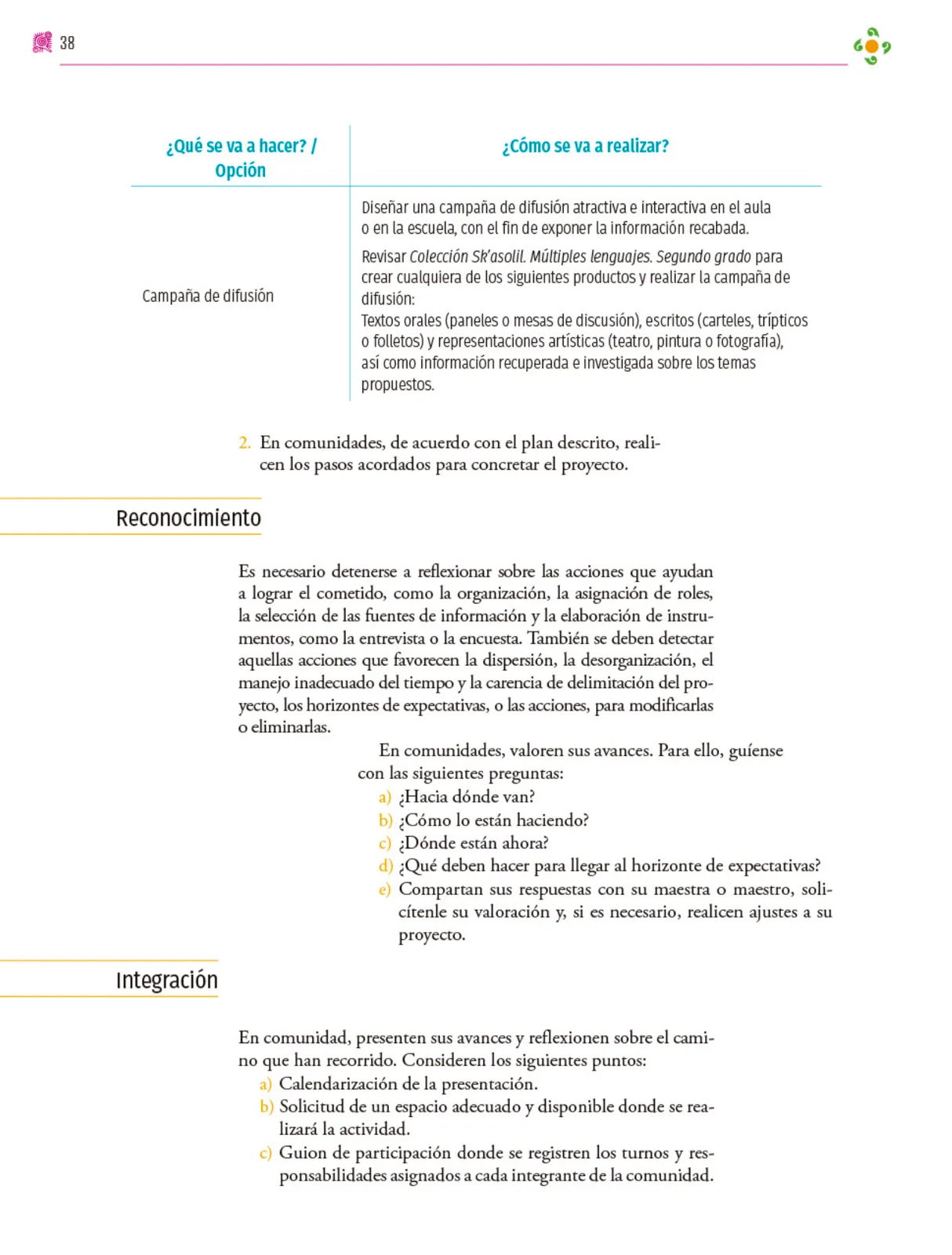 Miniatura página 39 de Colección Sk´asolil. Nuestro libro de proyectos.   Libro de Educación Secundaria Grado 2°  Ciclo Escolar 2025 - 2026