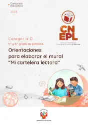 Portada de Orientaciones para elaborar el pódcast “Mi obra favorita”, Categoría F, 3.°, 4.° y 5.° grado de secundaria · 2025