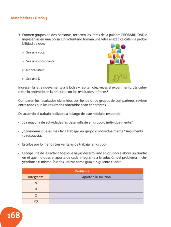 Página 169 de Matematica 9° · Postprimaria