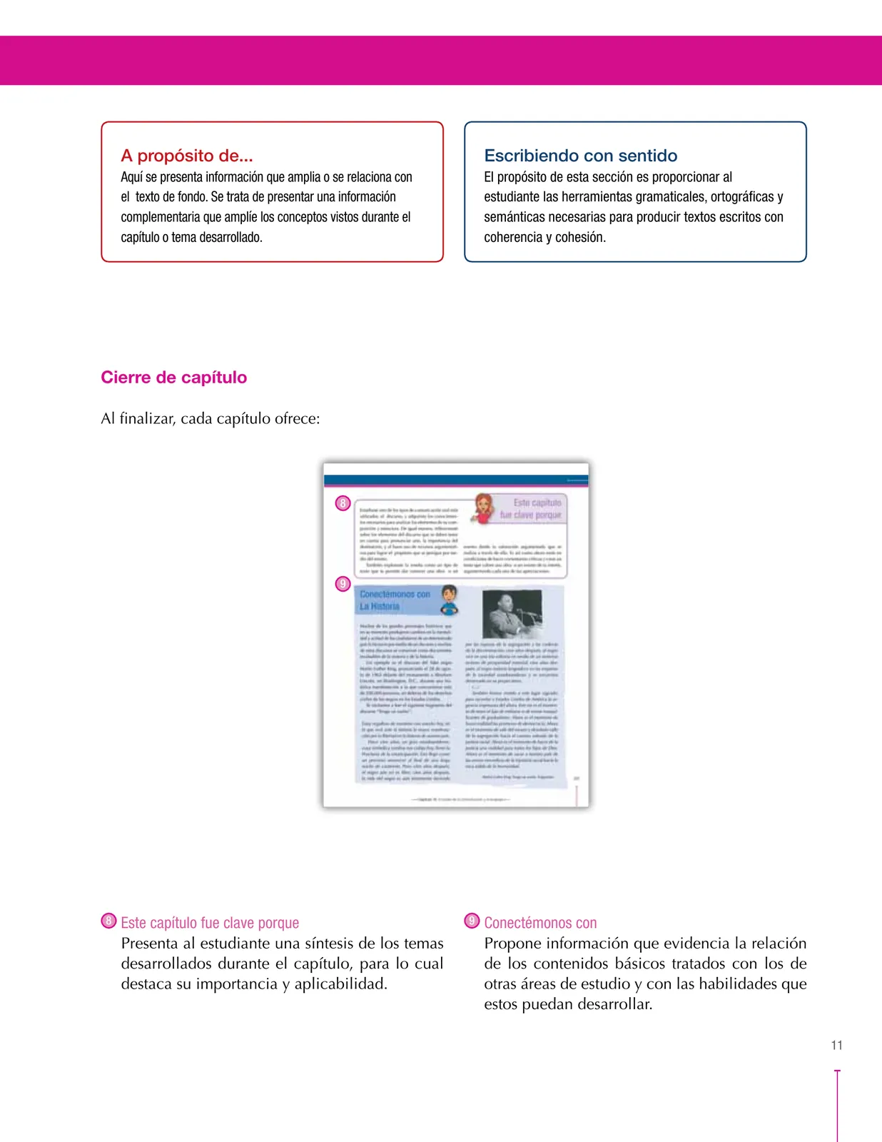 Miniatura página 11 de Lenguaje 9° · Secundaria Activa