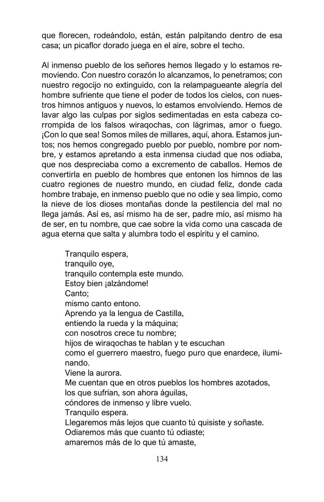 Miniatura página 134 de Arguedas, entre el fuego y el amor : textos seleccionados para estudiantes de Educación Básica · 2021