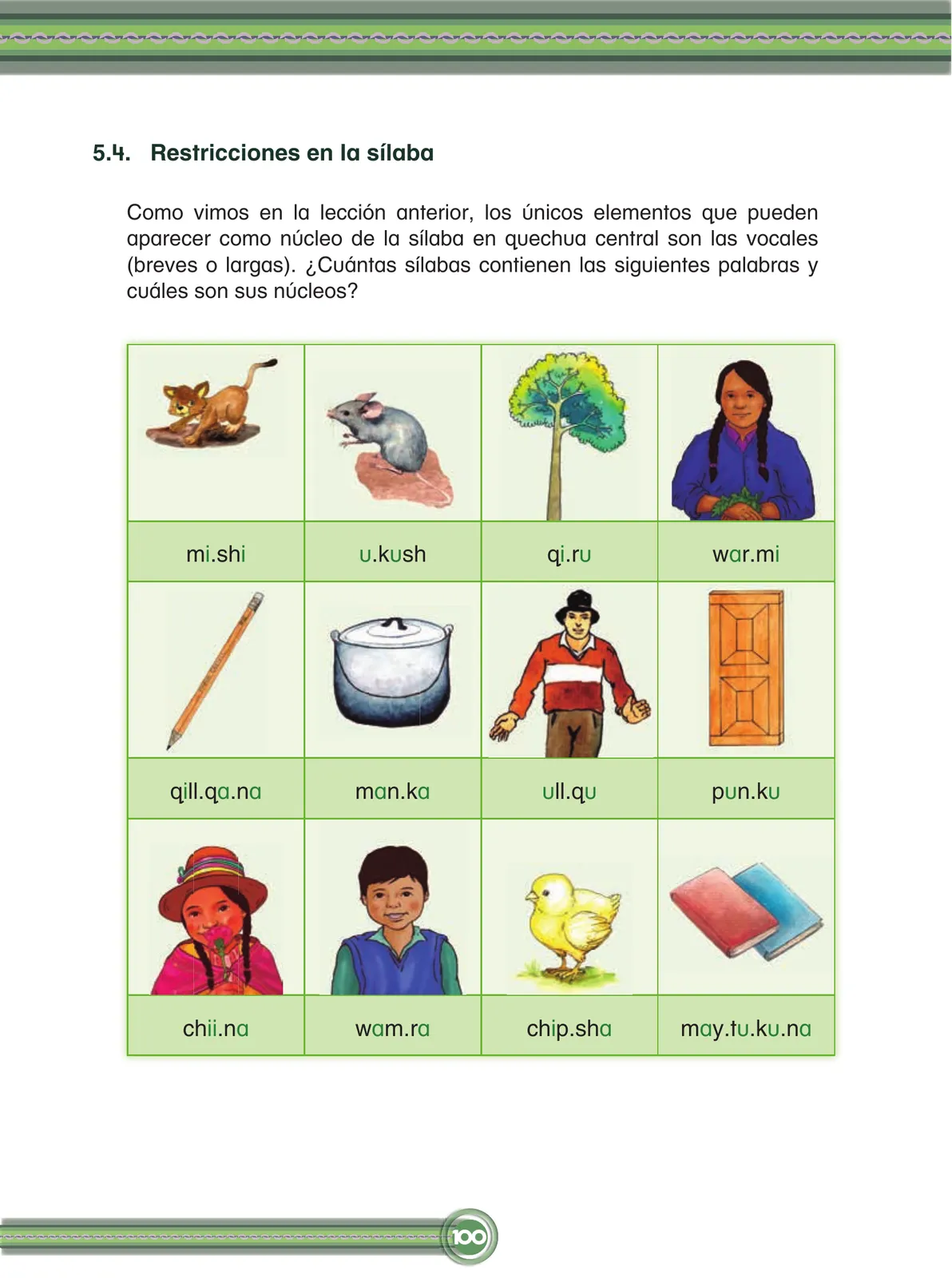Página 102 de Chawpin qichwata alli qillqanapaq maytu = Manual de escritura quechua central · 2020