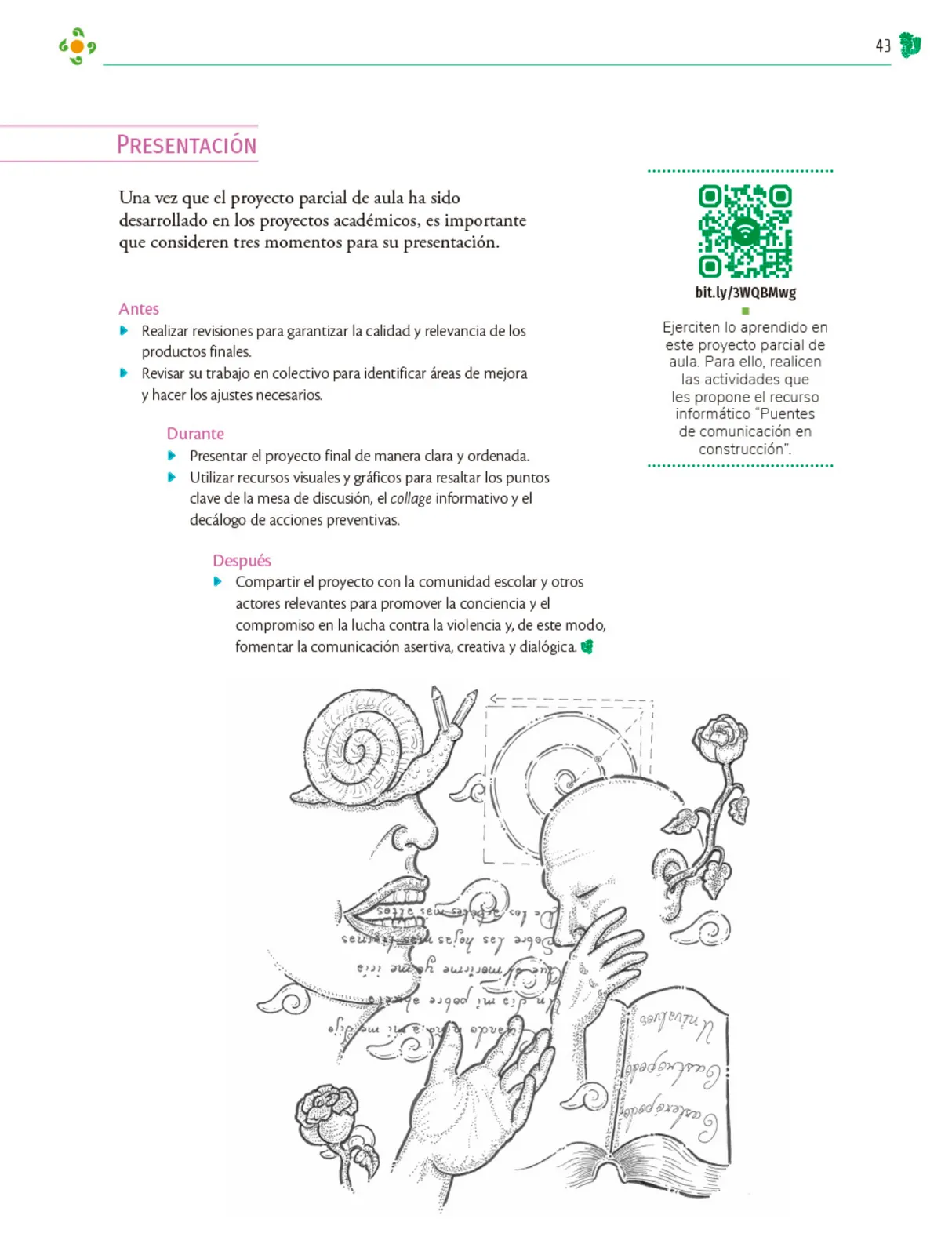Página 44 de Colección Ximhai. Nuestro libro de Proyectos. Tomo III. Libro de Educación Telesecundaria Grado 1° Ciclo Escolar 2025 - 2026