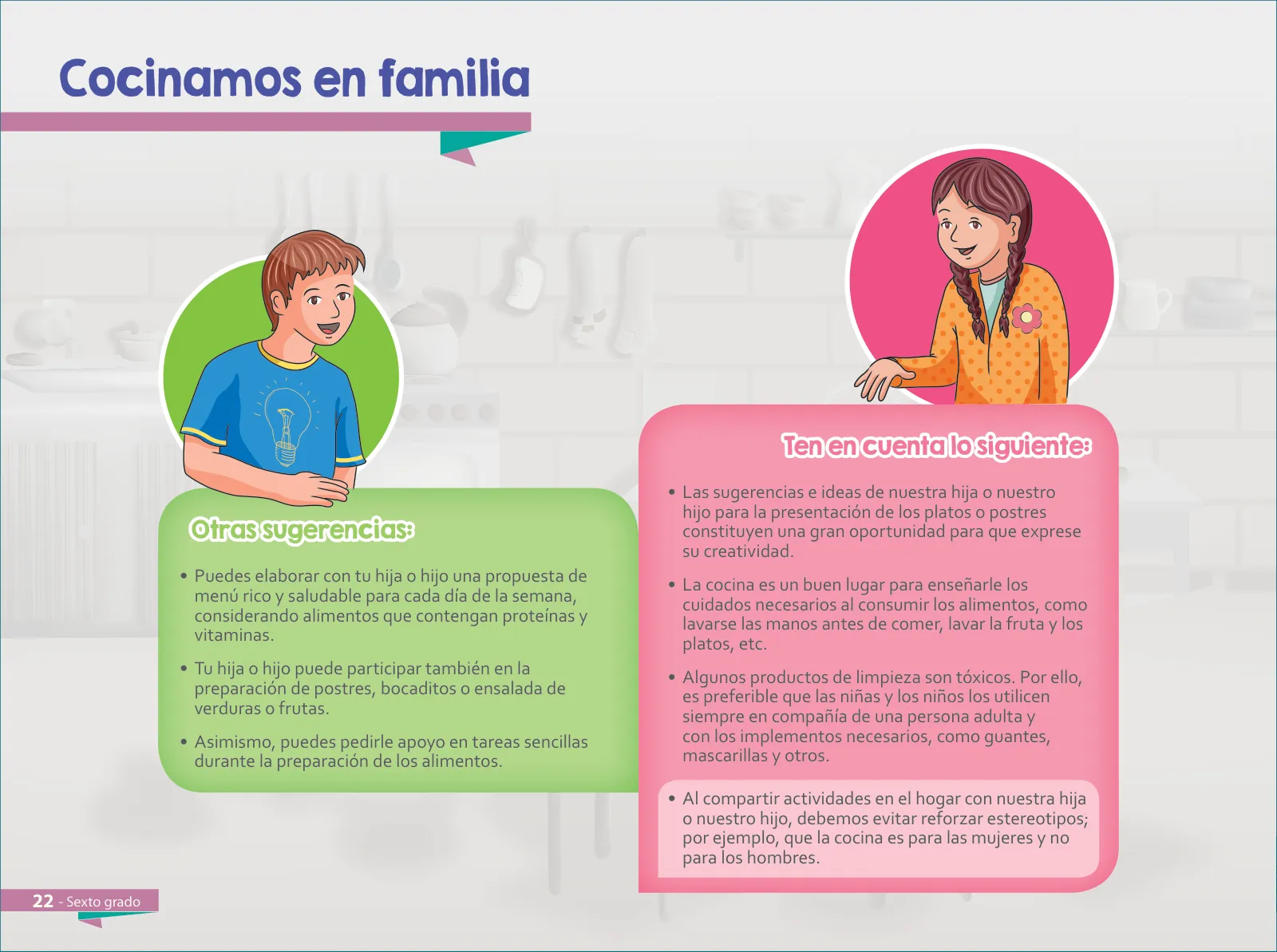 Miniatura página 24 de Aprendemos juntos en familia : guía dirigida a madres y padres. Sexto grado de Educación Primaria · 2019