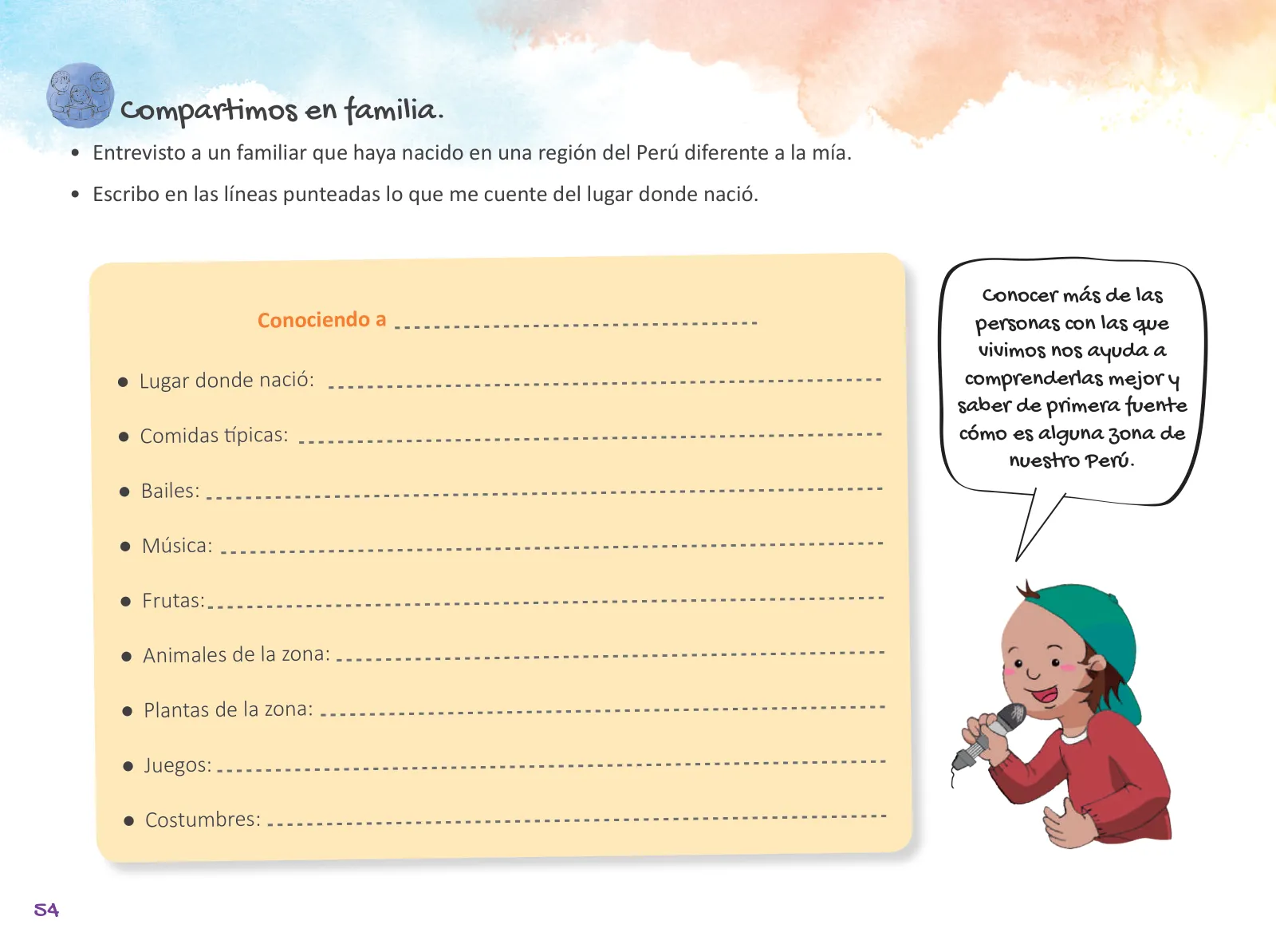 Miniatura página 56 de Cuadernillo de Tutoría Segundo Grado Educación Primaria 2019 · 2019