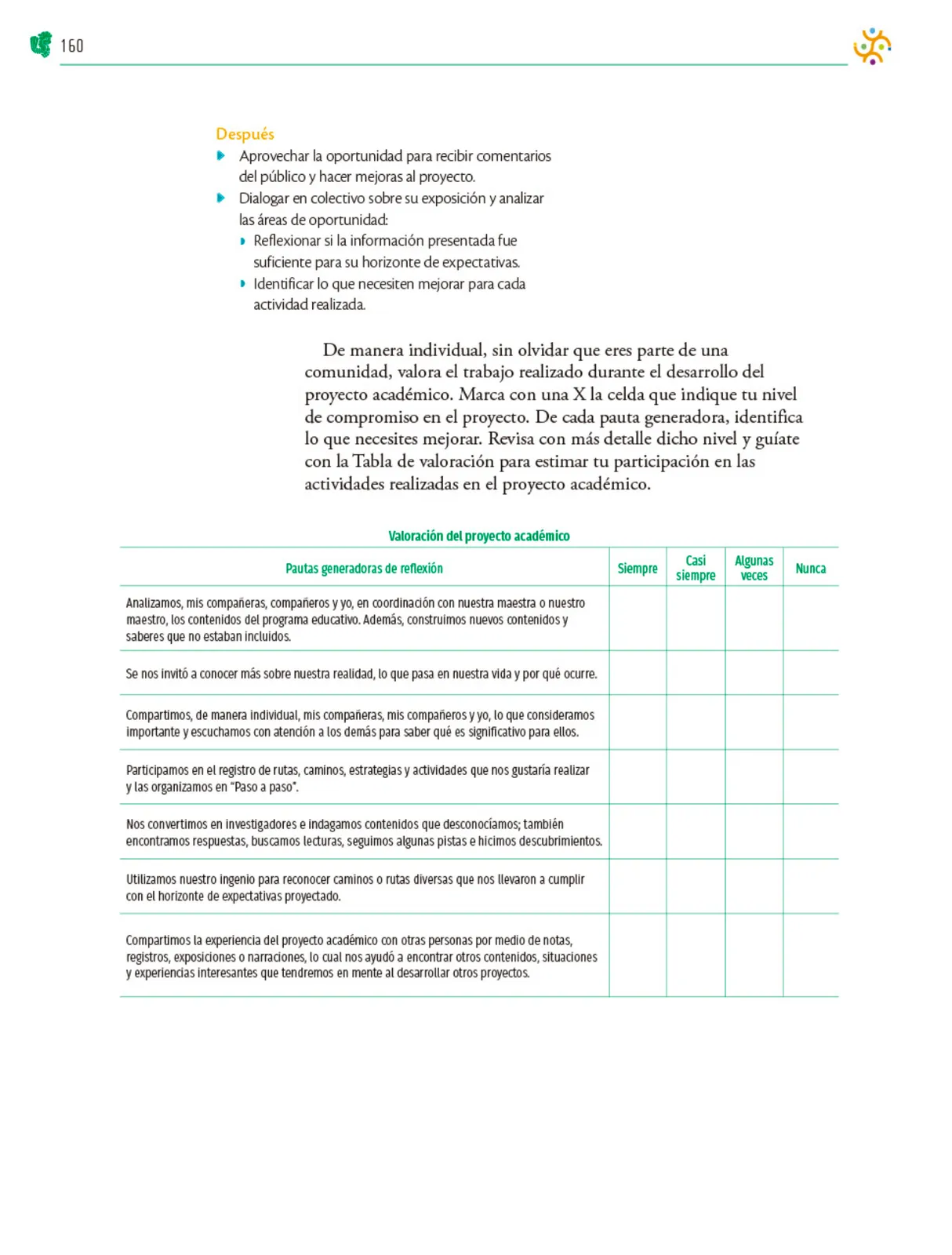 Miniatura página 161 de Colección Sk´asolil. Nuestro libro de Proyectos.  Tomo III.  Libro de Educación Telesecundaria Grado 2°  Ciclo Escolar 2025 - 2026