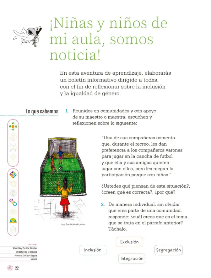 Página 25 de Proyectos de Aula. Libro de Educación Primaria Grado 4° Ciclo Escolar 2025 - 2026