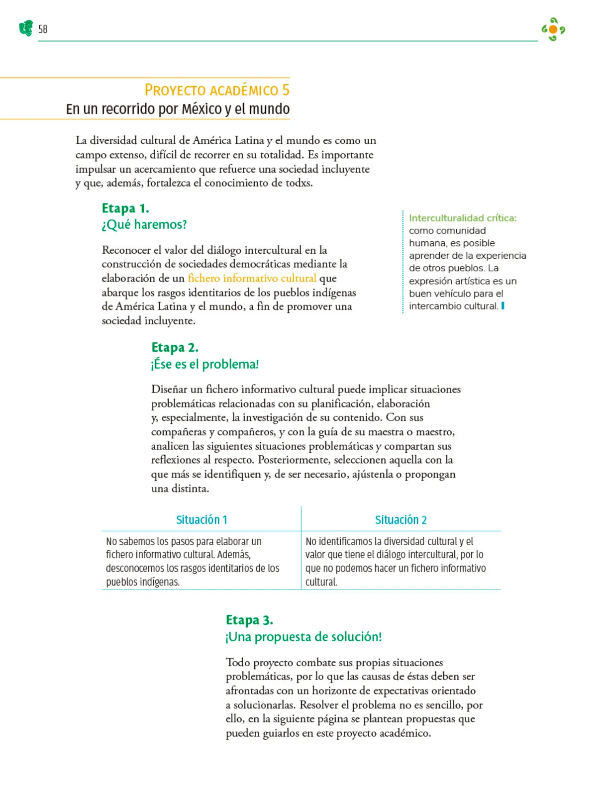 Miniatura página 59 de Colección Sk´asolil. Nuestro libro de Proyectos. Tomo I.    Libro de Educación Telesecundaria Grado 2°  Ciclo Escolar 2025 - 2026