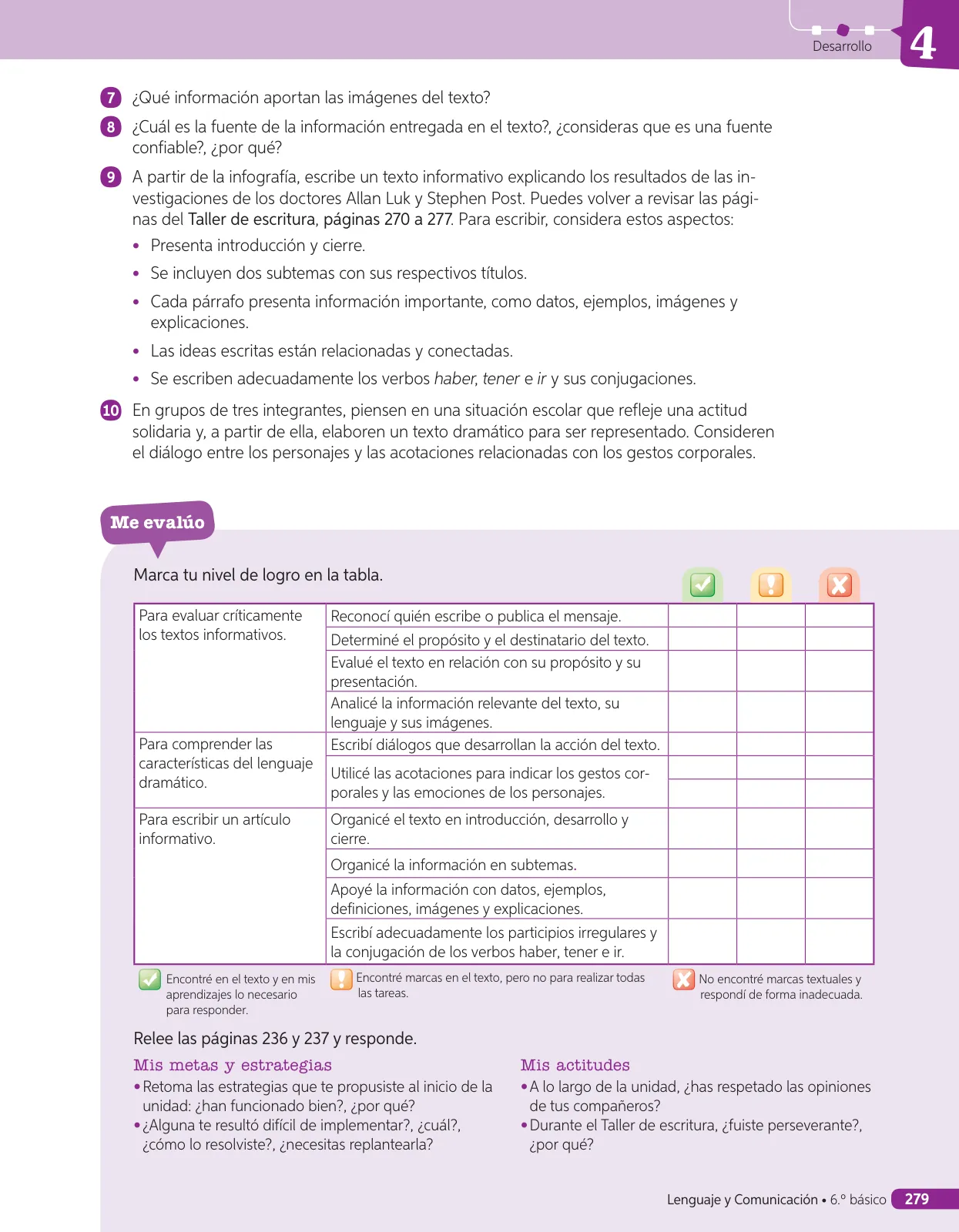 Miniatura página 232 de Lenguaje y Comunicación – Sexto Básico | Texto del Estudiante MINEDUC – Descargar PDF · 2024