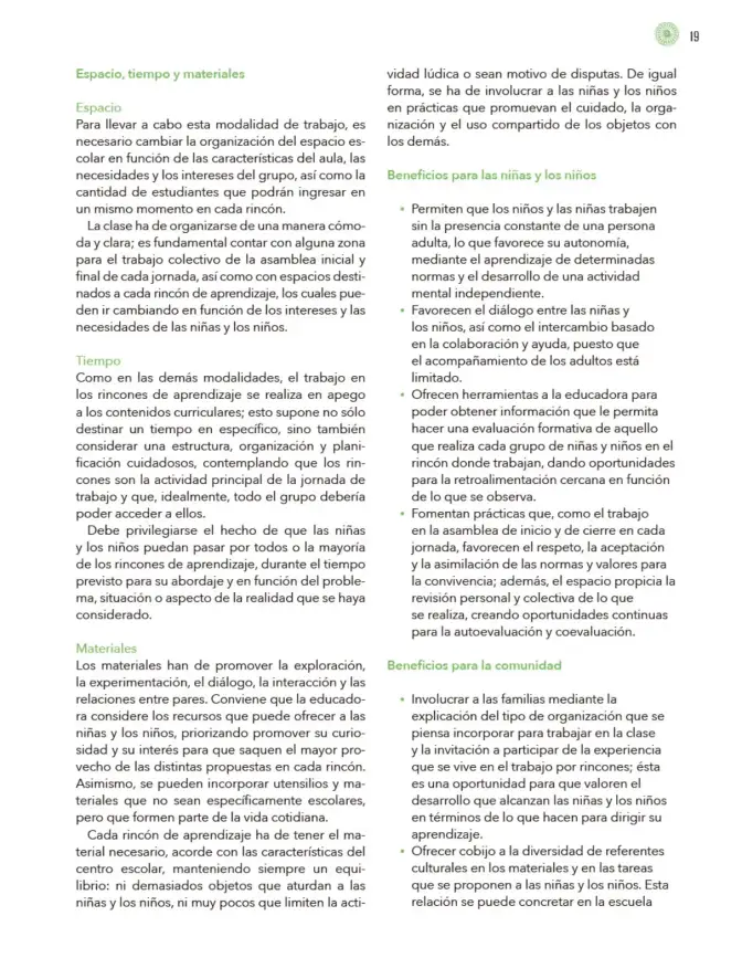 Página 20 de Modalidades de trabajo para la acción transformadora y el codiseño Libro de Educación Preescolar Grado 1°, 2°, 3° Ciclo Escolar 2025 - 2026