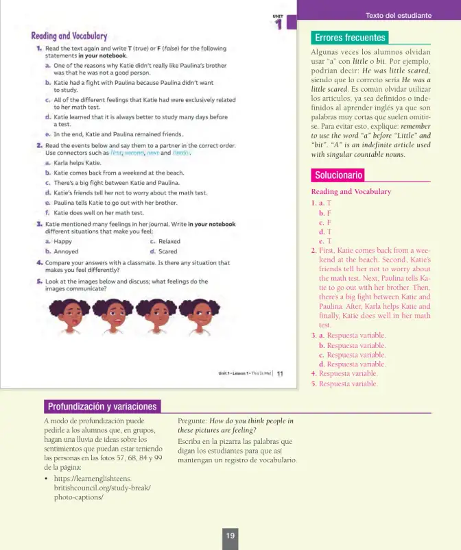 Página 20 de Inglés – Séptimo Básico | Student’s Book MINEDUC – Descargar PDF · 2024