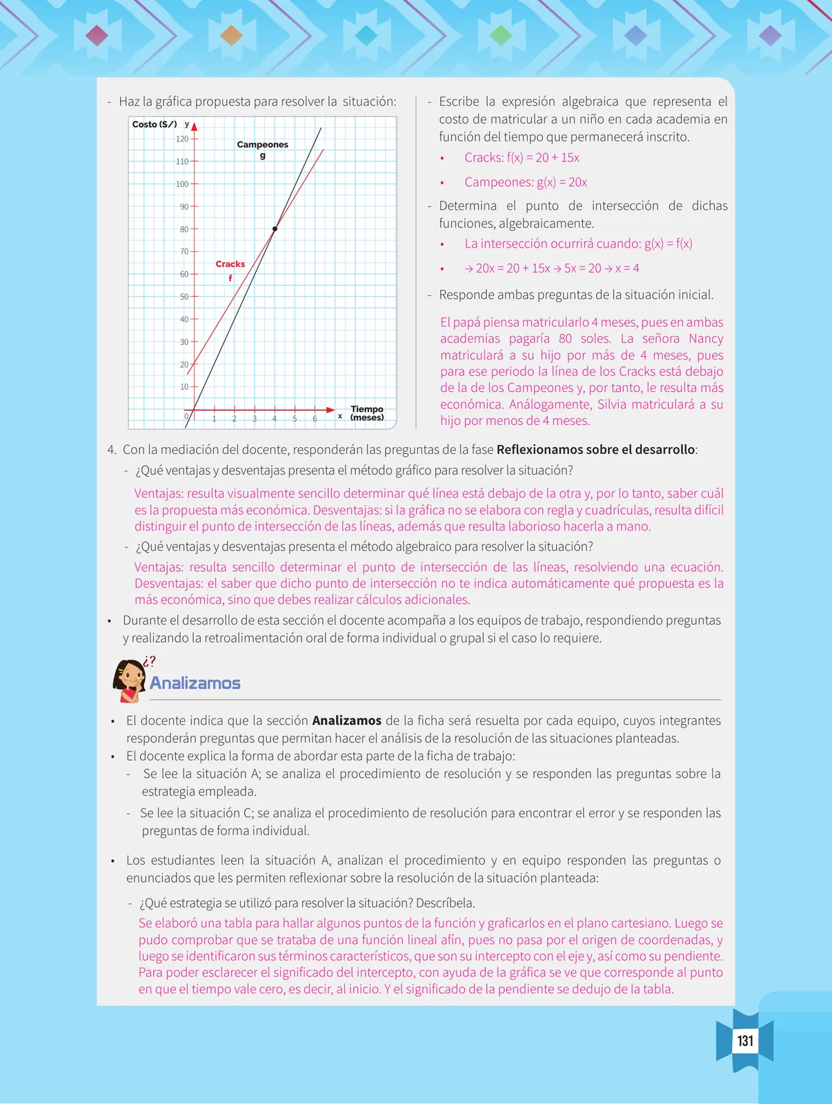 Miniatura página 133 de Resolvamos problemas 1 : manual para el docente 2018 · 2018
