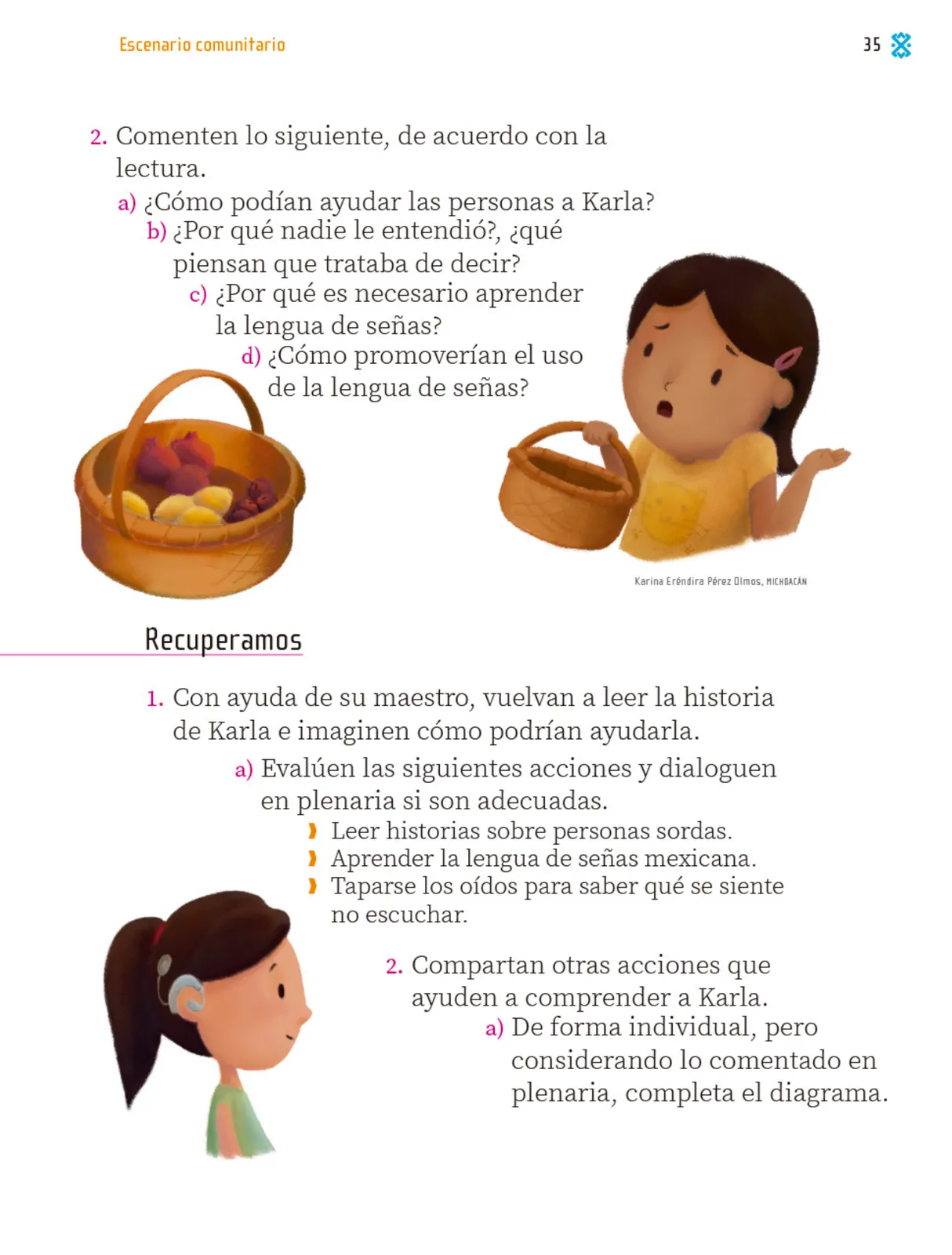 Miniatura página 36 de Proyectos Comunitarios.   Libro de Educación Primaria Grado 1°  Ciclo Escolar 2025 - 2026