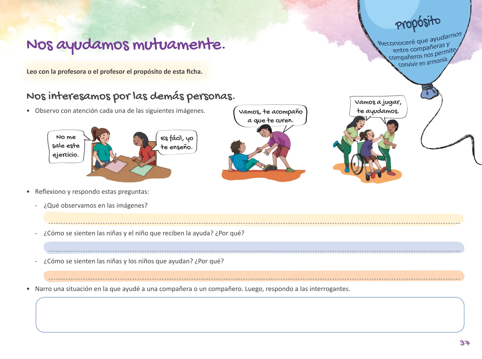 Miniatura página 39 de Cuadernillo de Tutoría Quinto Grado Educación Primaria 2019 · 2019