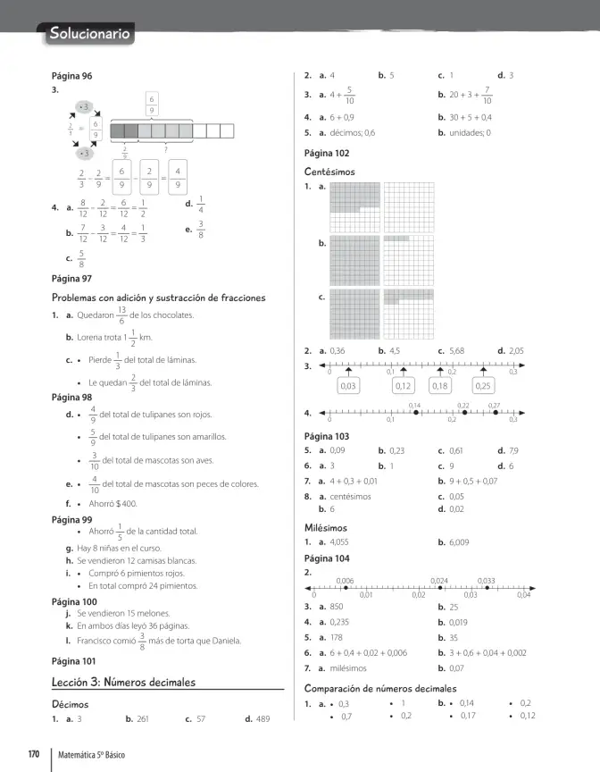 Página 172 de Matemática – Quinto Básico | Texto del Estudiante MINEDUC – Descargar PDF · 2024