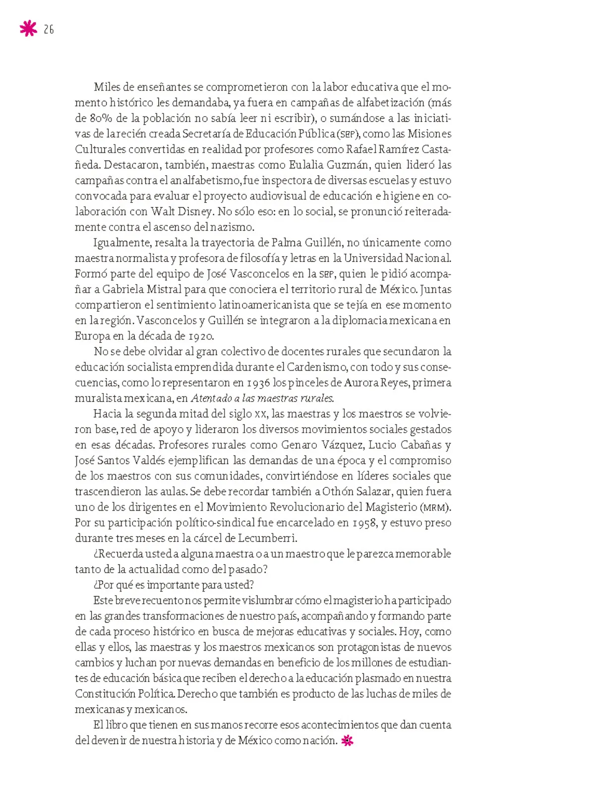 Página 27 de Un libro sin recetas para la maestra y el maestro. Fase 6. Libro de Educación Secundaria Grado 1°, 2°, 3° Ciclo Escolar 2025 - 2026