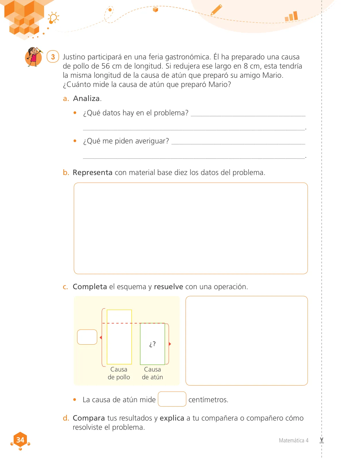 Miniatura página 36 de Matemática 4 : cuaderno de trabajo para cuarto grado de Educación Primaria 2019 · 2019