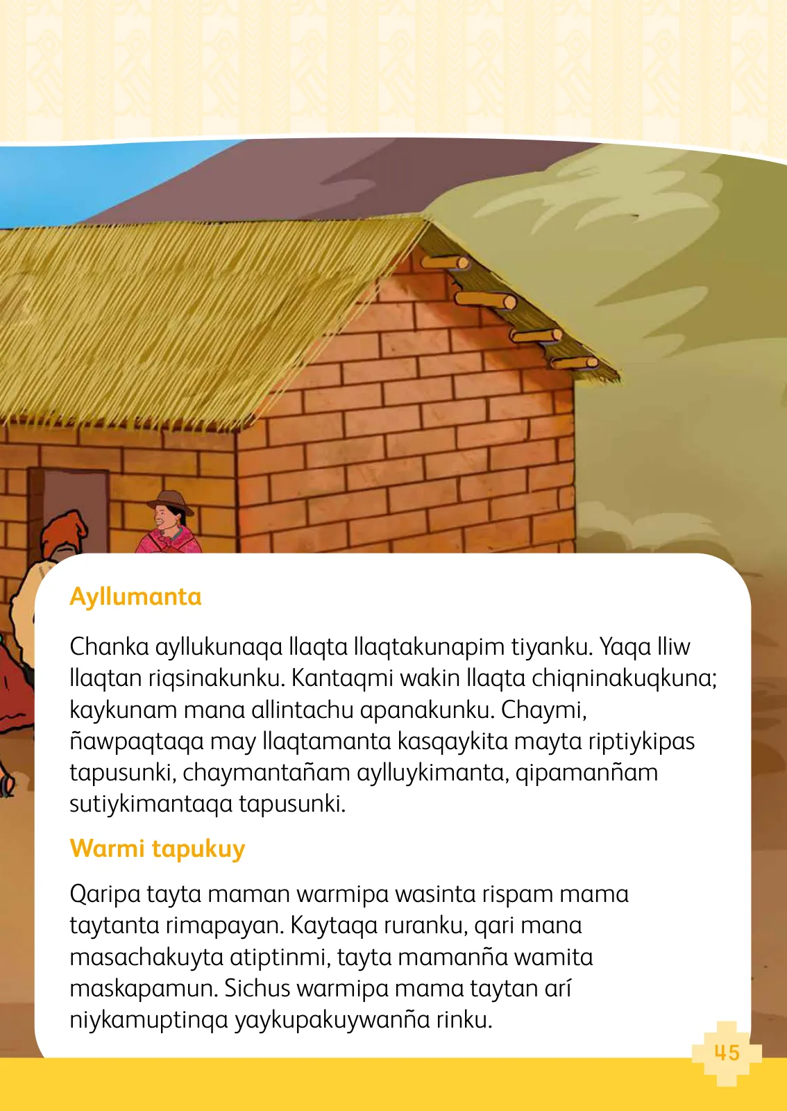 Miniatura página 47 de 1 yachaykuna, ruraykuna - Chanka Urin Qichwa. Saberes y Haceres III 1 - Primaria - Quechua Chanka · 2024