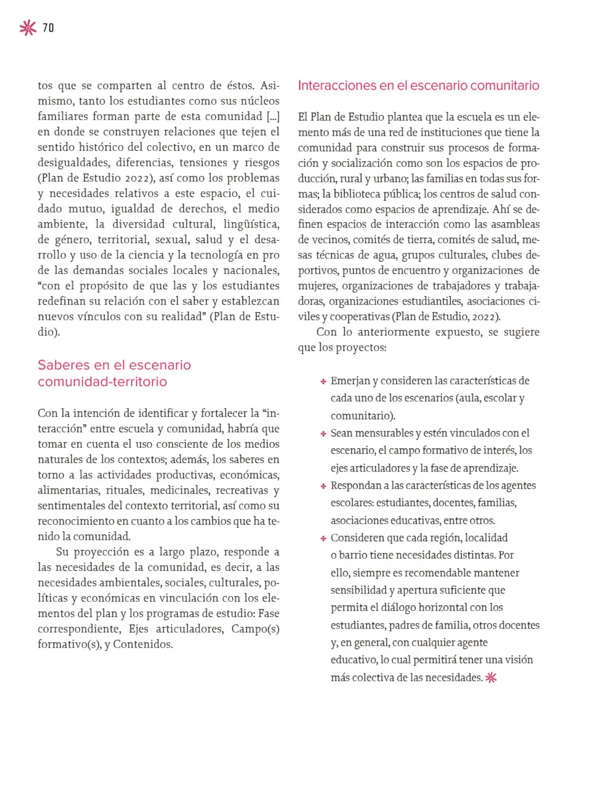 Miniatura página 71 de Un libro sin recetas, para la maestra y el maestro. Fase 3  Libro de Educación Primaria Grado 1°, 2°  Ciclo Escolar 2025 - 2026