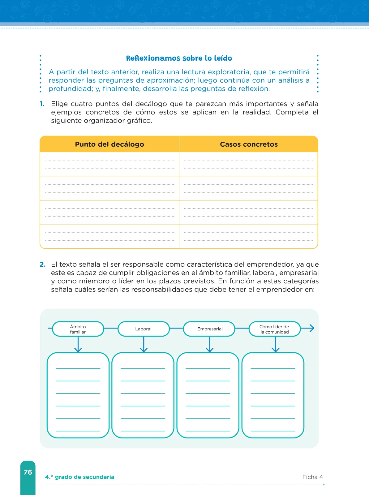 Miniatura página 78 de Fichas de aprendizaje de Comunicación 4 · 2024