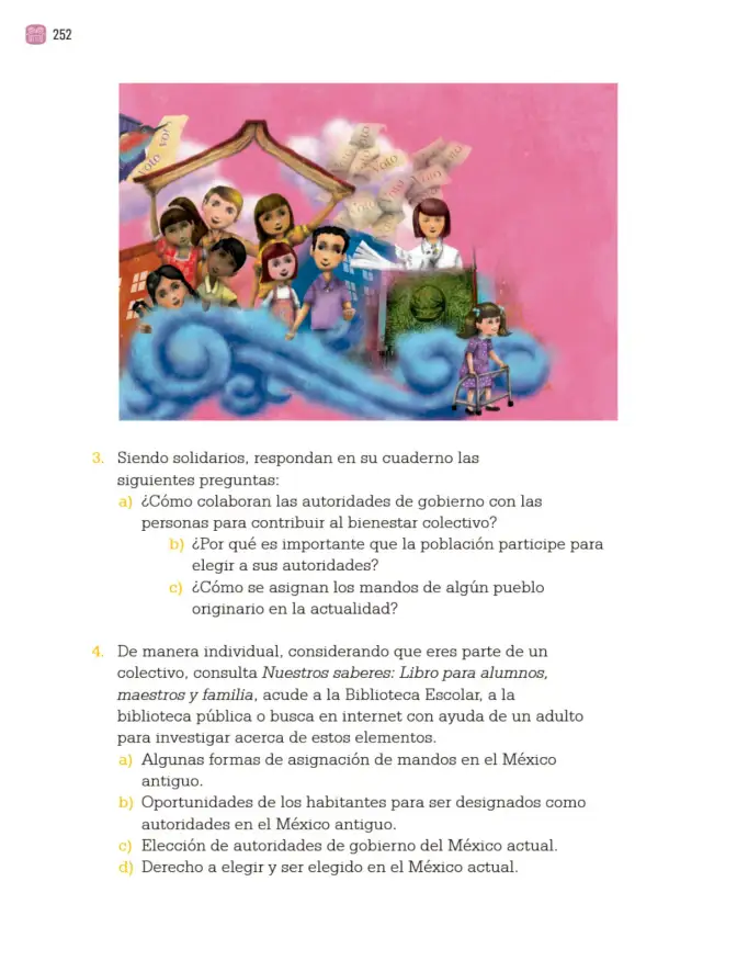 Página 255 de Proyectos Comunitarios. Libro de Educación Primaria Grado 3° Ciclo Escolar 2025 - 2026
