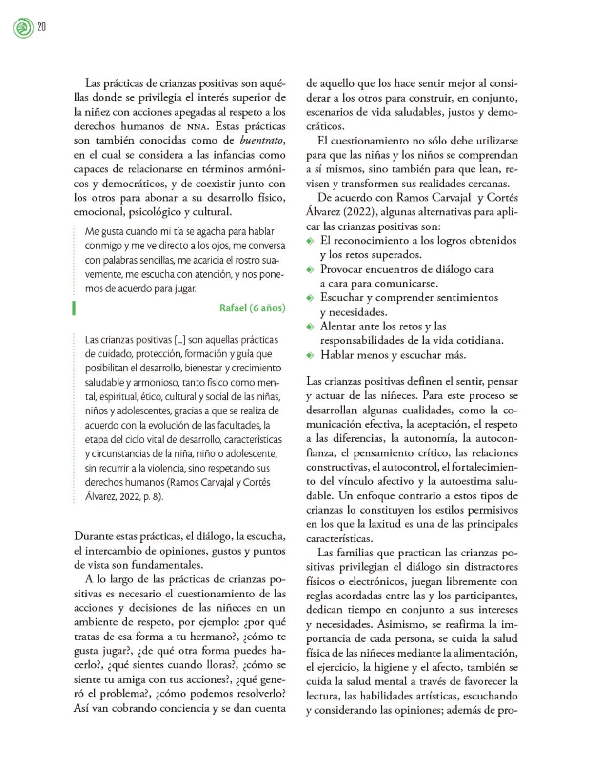 Miniatura página 21 de Crianza para la libertad. Libro para las familias. Fase 2  Libro de Educación Preescolar Grado 1°, 2°, 3°  Ciclo Escolar 2025 - 2026