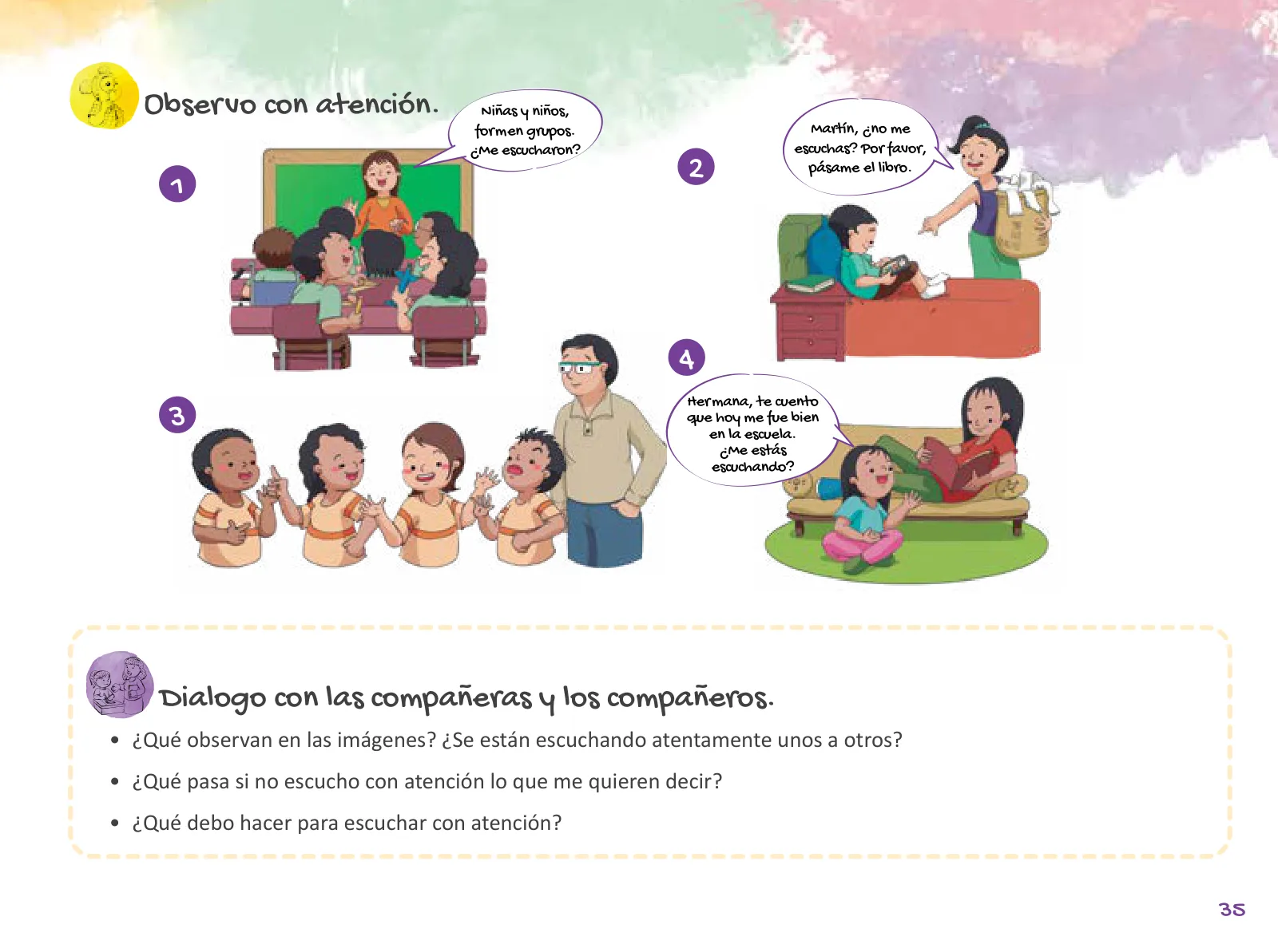 Página 37 de Cuadernillo de Tutoría 1 : primer grado de Educación Primaria · 2021